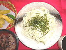 とり天ざるうどん(ごはん付)1,030円