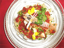 魚介とトマトの冷製パスタ 1,030円