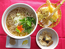 とり天ざるそば(ごはん付) 1,030円